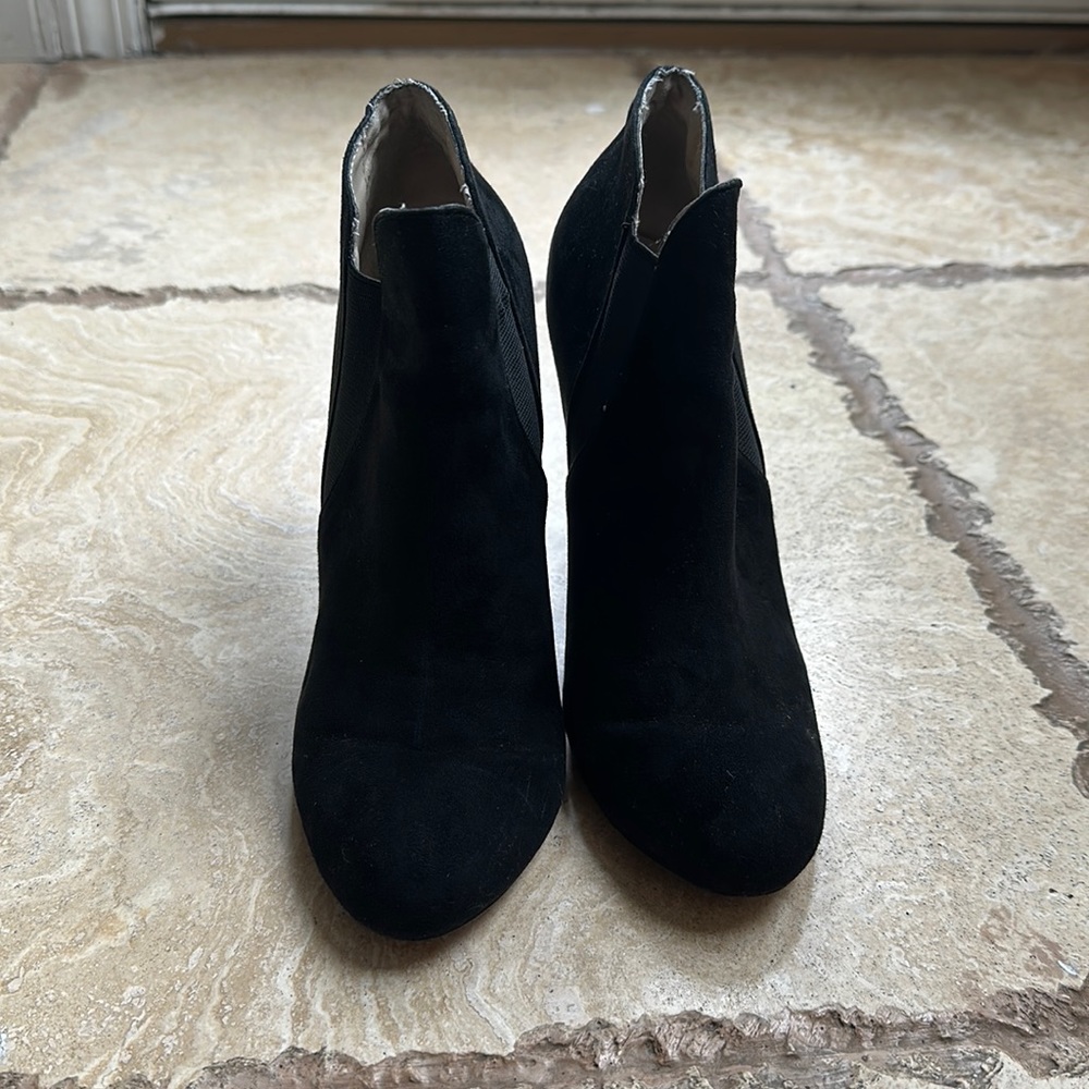 Black Zara high heel booties